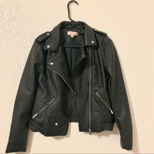 NWOT Philosophy Faux Leather Moto Jacket
